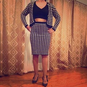 vintage two piece wool set.